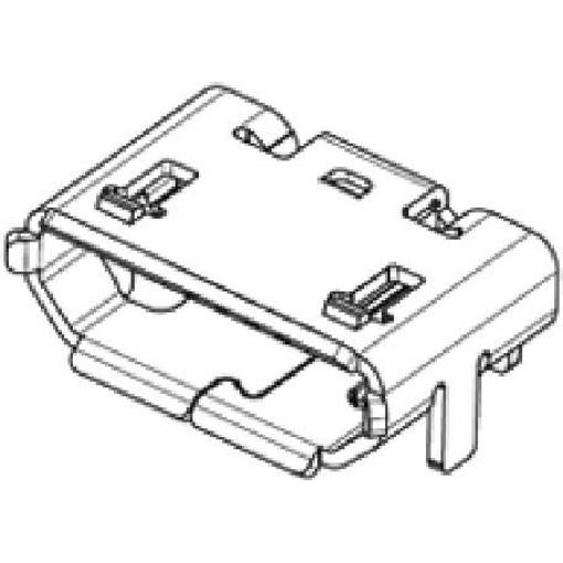 Molex 1050170001 USB konektor microUSB B, 1 ks