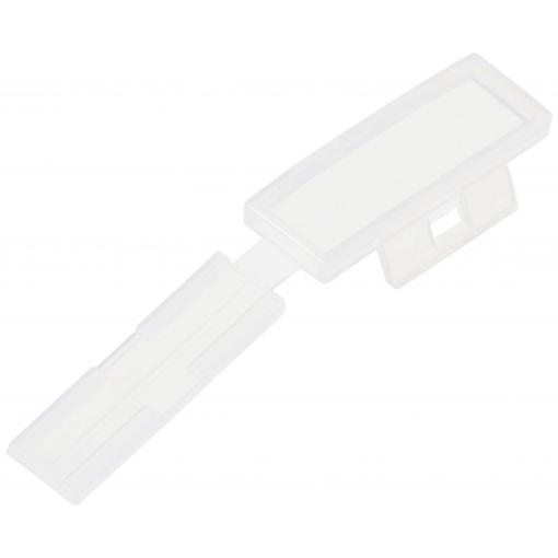 TRU COMPONENTS TC-MC1203-100 Označovač kabelů Druh montáže: kabelové spony Potisknutelná plocha: 32 x 11 mm přírodní 100 ks