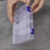 Quadrios 23SA082 krabička na malé součástky (d x š x v) 20 x 13.5 x 4.5 cm přihrádek: 8 variabilní rozčlenění Obsah 1 ks
