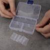 Quadrios 23SA084 krabička na malé součástky (d x š x v) 10.6 x 6.5 x 2.3 cm přihrádek: 8 variabilní rozčlenění Box Obsah 1 ks