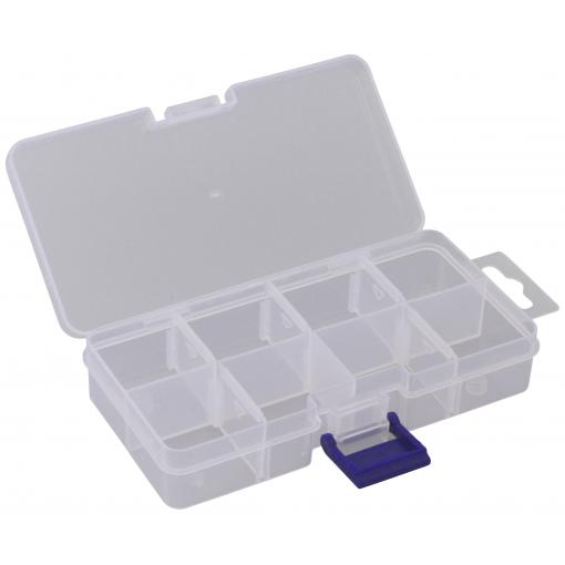 Quadrios 23SA083 krabička na malé součástky (d x š x v) 13.6 x 7 x 2.7 cm přihrádek: 8 variabilní rozčlenění Obsah 1 ks