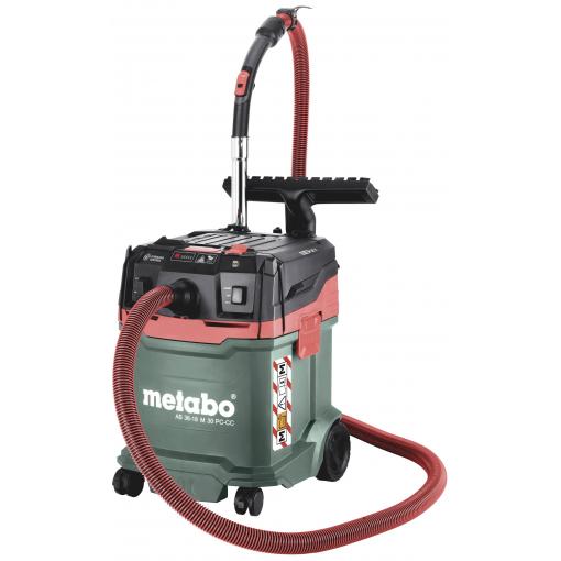 Metabo AS 36-18 M 30 PC-CC 602074850 Akumulátorový vysavač 30 l bez akumulátoru, bez nabíječky