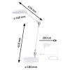Paulmann Numis 78011 LED stolní lampa LED 11 W bílá
