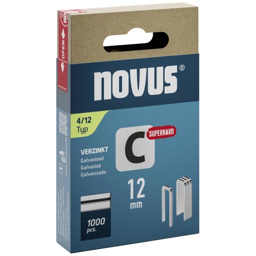Novus Tools 042-0800 sponky s úzkým hřbetem Typ 4 1000 ks Rozměry (d x š) 12 mm x 6.1 mm