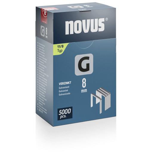 Novus Tools 042-0766 svorky z plochého drátu Typ 11 5000 ks Rozměry (d x š) 8 mm x 10.6 mm