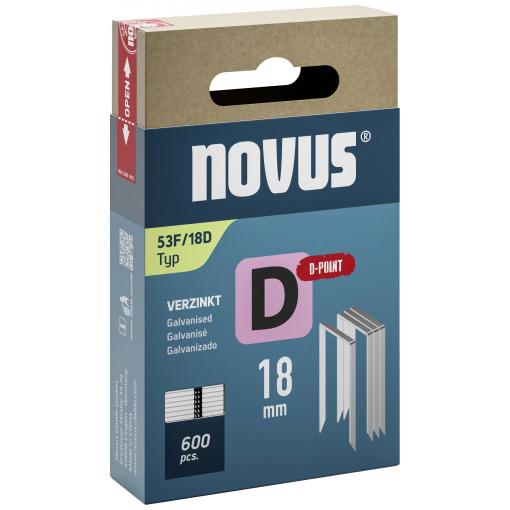 Novus Tools 042-0794 svorky z plochého drátu Typ 53F 600 ks Rozměry (d x š) 18 mm x 11.3 mm