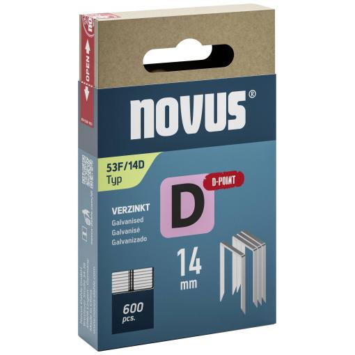 Novus Tools 042-0793 svorky z plochého drátu Typ 53F 600 ks Rozměry (d x š) 14 mm x 11.3 mm