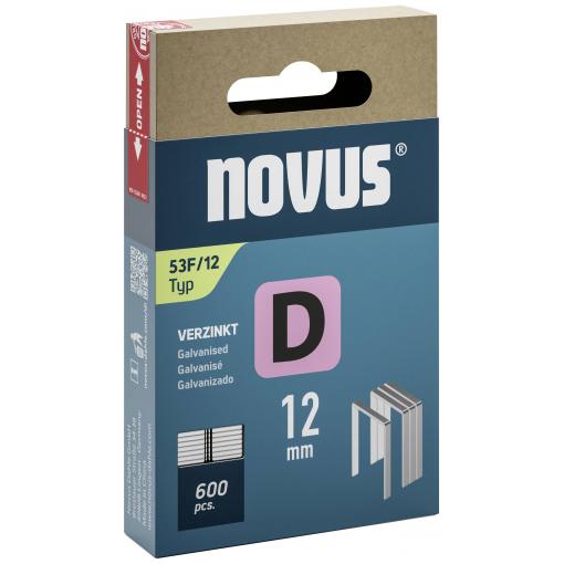 Novus Tools 042-0791 svorky z plochého drátu Typ 53F 600 ks Rozměry (d x š) 12 mm x 11.3 mm