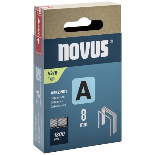 Novus Tools 042-0774 svorky z jemného drátu Typ 53 1800 ks Rozměry (d x š) 8 mm x 11.3 mm