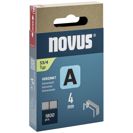 Novus Office 042-0772 sponky do sešívačky Typ 53 1800 ks Rozměry (d x š x v) 4 x 11.3 x 4 mm