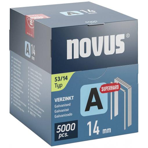 Novus Tools 042-0764 svorky z jemného drátu Typ 53 5000 ks Rozměry (d x š) 14 mm x 11.3 mm