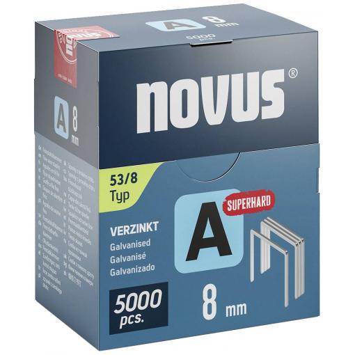 Novus Tools 042-0762 svorky z jemného drátu Typ 53 5000 ks Rozměry (d x š) 8 mm x 11.3 mm