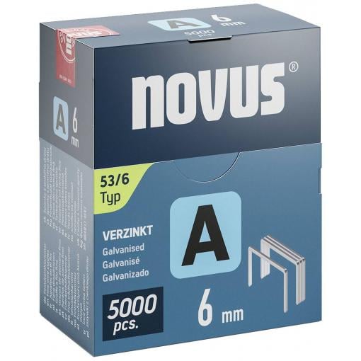 Novus Tools 042-0761 svorky z jemného drátu Typ 53 5000 ks Rozměry (d x š x v) 6 x 11.3 x 6 mm