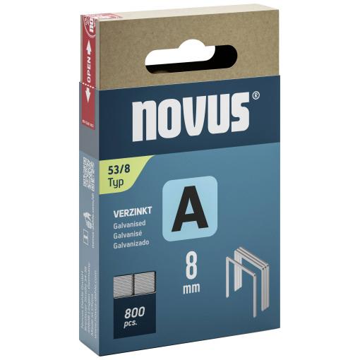 Novus Tools 042-0777 svorky z jemného drátu Typ 53 800 ks Rozměry (d x š) 8 mm x 11.3 mm