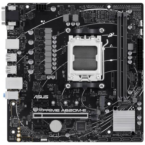 Asus PRIME A620M-E-CSM Základní deska Socket (PC) AMD AM5 Tvarový faktor Micro-ATX Čipová sada základní desky AMD® A620
