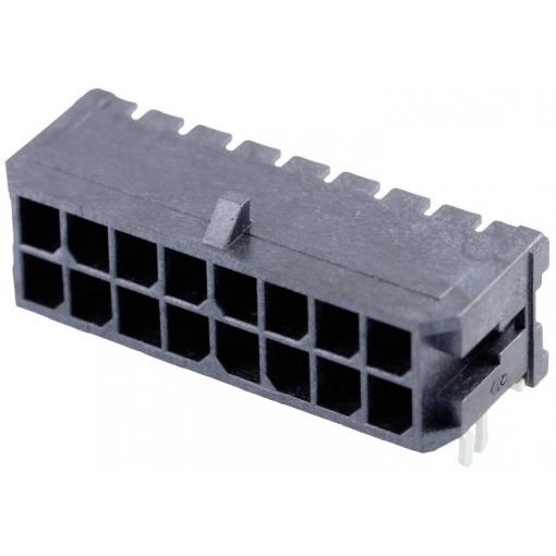 Molex vestavná pinová lišta (standardní) 16, rozteč 3.00 mm, 430451606, 1 ks Tape on Full reel