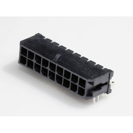 Molex vestavná pinová lišta (standardní) 18, rozteč 3.00 mm, 430451806, 1 ks Tape on Full reel