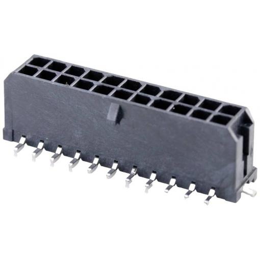 Molex vestavná pinová lišta (standardní) 22, rozteč 3.00 mm, 430452218, 1 ks Tape on Full reel