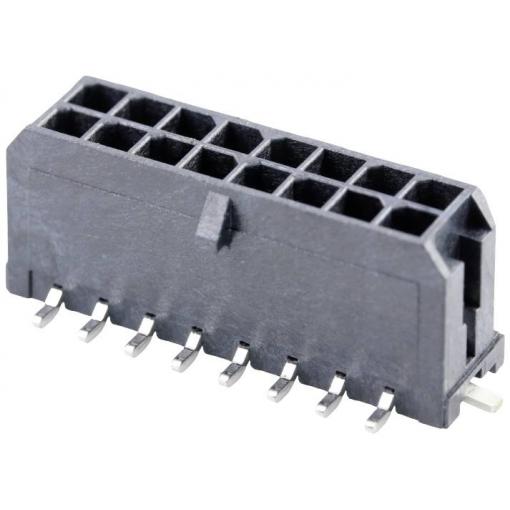 Molex vestavná pinová lišta (standardní) 16, rozteč 3.00 mm, 430451619, 1 ks Tape on Full reel