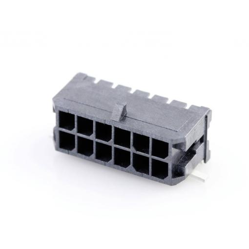 Molex vestavná pinová lišta (standardní) 12, rozteč 3.00 mm, 430451211, 1 ks Tape on Full reel