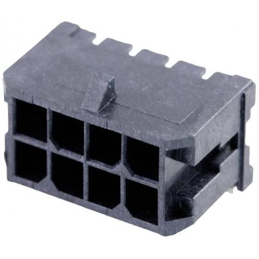 Molex vestavná pinová lišta (standardní) 8, rozteč 3.00 mm, 430450808, 1 ks Tape on Full reel