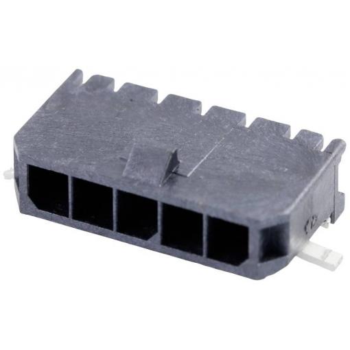 Molex vestavná pinová lišta (standardní) 5, rozteč 3.00 mm, 436500525, 1 ks Tape on Full reel