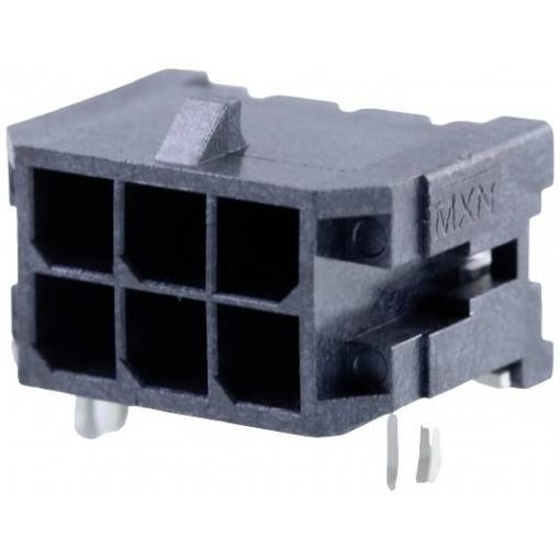 Molex vestavná pinová lišta (standardní) 6, rozteč 3.00 mm, 430450607, 1 ks Tape on Full reel