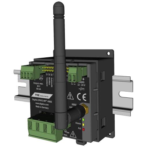 TDE Instruments DPM72-MPN+-XBEE-DIN Měřič na DIN lištu