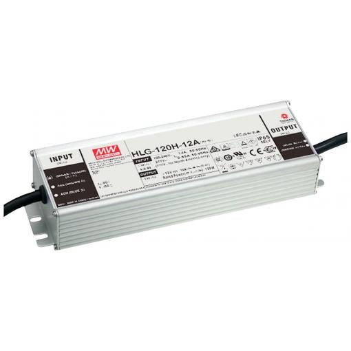 MEAN WELL HLG-120H-12 LED driver, napájecí zdroj pro LED 120 W 10 A 12 V bez možnosti stmívání 1 ks