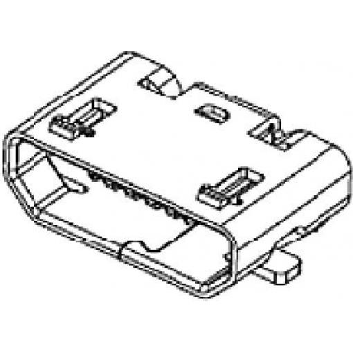 Molex 473461001 USB konektor microUSB B, 1 ks