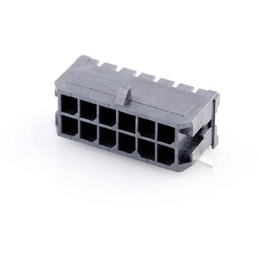 Molex vestavná pinová lišta (standardní) 12, rozteč 3 mm, 430451209, 1 ks Tape on Full reel