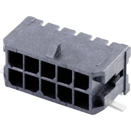 Molex vestavná pinová lišta (standardní) 10, rozteč 3 mm, 430451010, 1 ks Tape on Full reel