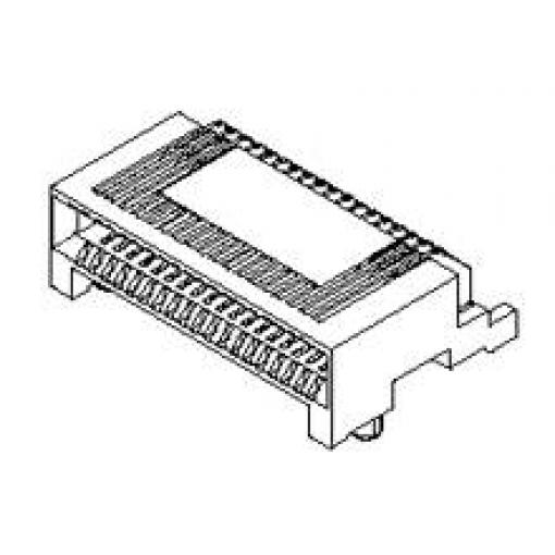 Molex vestavná zásuvková lišta (standardní) 68, rozteč 0.80 mm, 755860002, 1 ks Tape on Full reel