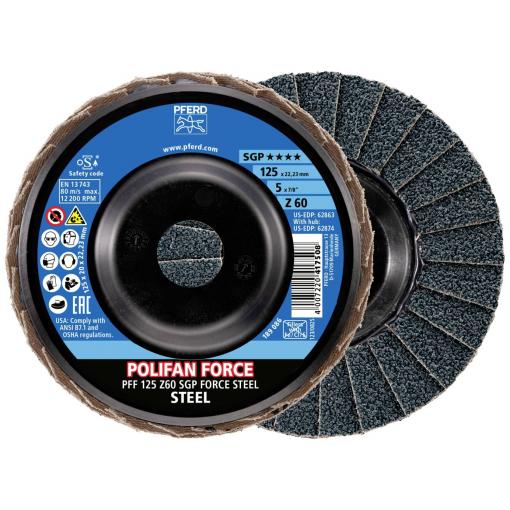 PFERD TOOLS 67688126 lamelový kotouč Průměr 125 mm Zrnitost=60 10 ks