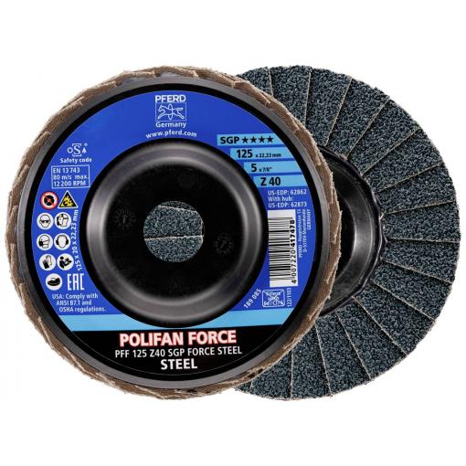 PFERD TOOLS 67688124 lamelový kotouč Průměr 125 mm Zrnitost=40 10 ks
