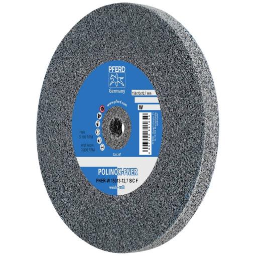 PFERD TOOLS 47802723 Kolečko PNER POLINOX, Ø 150 x 13 mm, otvor Ø 12,7 mm, měkké SIC, jemné provedení 150 mm 5 ks