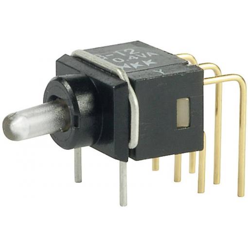 NKK Switches G12AP G12AP páčkový spínač 28 V DC/AC 0.1 A 1x zap/zap s aretací 1 ks