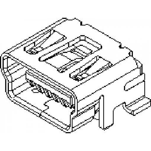 Molex 513870530 USB konektor miniUSB B, 1 ks