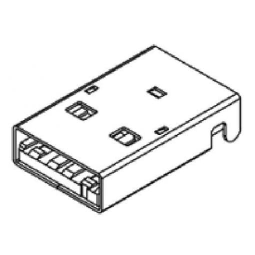 Molex 480372100 USB konektor Typ A, 1 ks