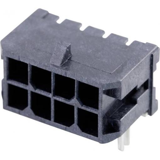 Molex vestavná pinová lišta (standardní) 8, rozteč 3 mm, 430450806, 1 ks Tape on Full reel