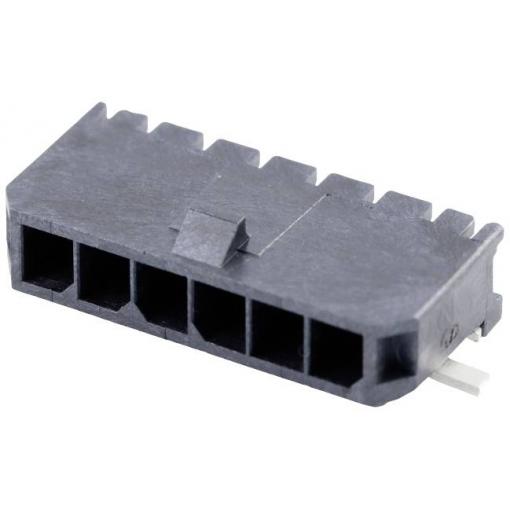 Molex vestavná pinová lišta (standardní) 6, rozteč 3.00 mm, 436500612, 1 ks Tape on Full reel