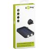 Goobay Goobay 49216 Solar Powerbank 8000 mAh, 2x USB-A Anschlüsse, LED-Anzeige, Schwarz, 49216 solární nabíječka, max. nabíjení 200 mA, 8000 mAh