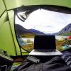 Goobay Goobay 49216 Solar Powerbank 8000 mAh, 2x USB-A Anschlüsse, LED-Anzeige, Schwarz, 49216 solární nabíječka, max. nabíjení 200 mA, 8000 mAh