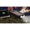 Goobay Goobay 49216 Solar Powerbank 8000 mAh, 2x USB-A Anschlüsse, LED-Anzeige, Schwarz, 49216 solární nabíječka, max. nabíjení 200 mA, 8000 mAh