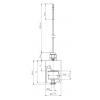 REED Electronics RCS-Ø40/61-R1/8-PO/S-L44-P25-3mPVC 105149 hladinový spínač, 1 spínací kontakt, 1 rozpínací kontakt, IP68