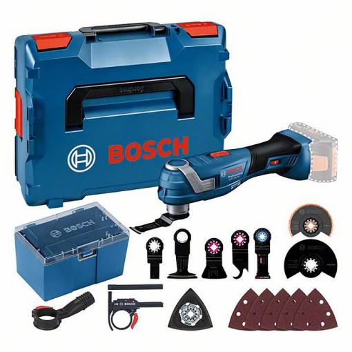 Bosch Professional GOP 18V-34 akumulátorový multifunkční nástroj bez akumulátoru, bez nabíječky, vč. příslušenství, kufřík, 06018G2002