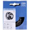 PFERD TOOLS Hrncový kartáč POS, 2řadý, tepelně tvarovaný TBG HD Ø 65 mm, M14, nerezový drát Ø 0,50 mm, úhlová bruska POS TBG 65/M14 INOX 0,50 2RH HD 43305033 1