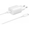 Samsung EP-TA800XWEGWW USB nabíječka, Rychlonabíječka, 1x USB A , 1x USB-C®, 25 W, bílá