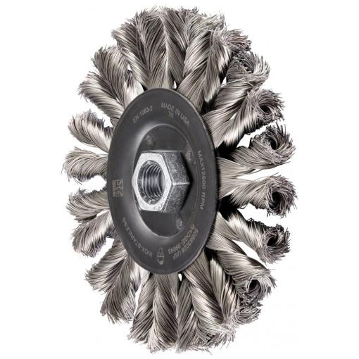 PFERD TOOLS Kulatý ocelový kartáč POS COMBTWIST RBG HD Ø 125x12 mm M14, drát Ø 0,35 mm, úhlová bruska POS RBG 12512/M14 CT INOX HD 0,35 43303017 1 ks