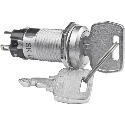 NKK Switches SK12AAW01 klíčový spínač 250 V/AC 1 A 1x zap/zap 1 x 90 ° 1 ks